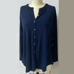 J. Jill Wearever Collection royal blue tunic size medium